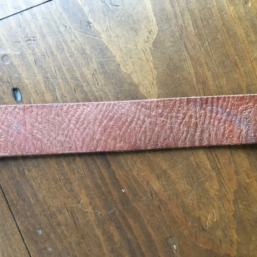 Fossil Vintage Leather Jeweled Brown Belt - Size L